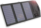 Solar Battery Charger Portable 5V 15W Dual USB+ Type-C Portable Solar Panel Charger